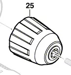 Mandrin à serrage rapide réf. 2 609 110 973 BOSCH